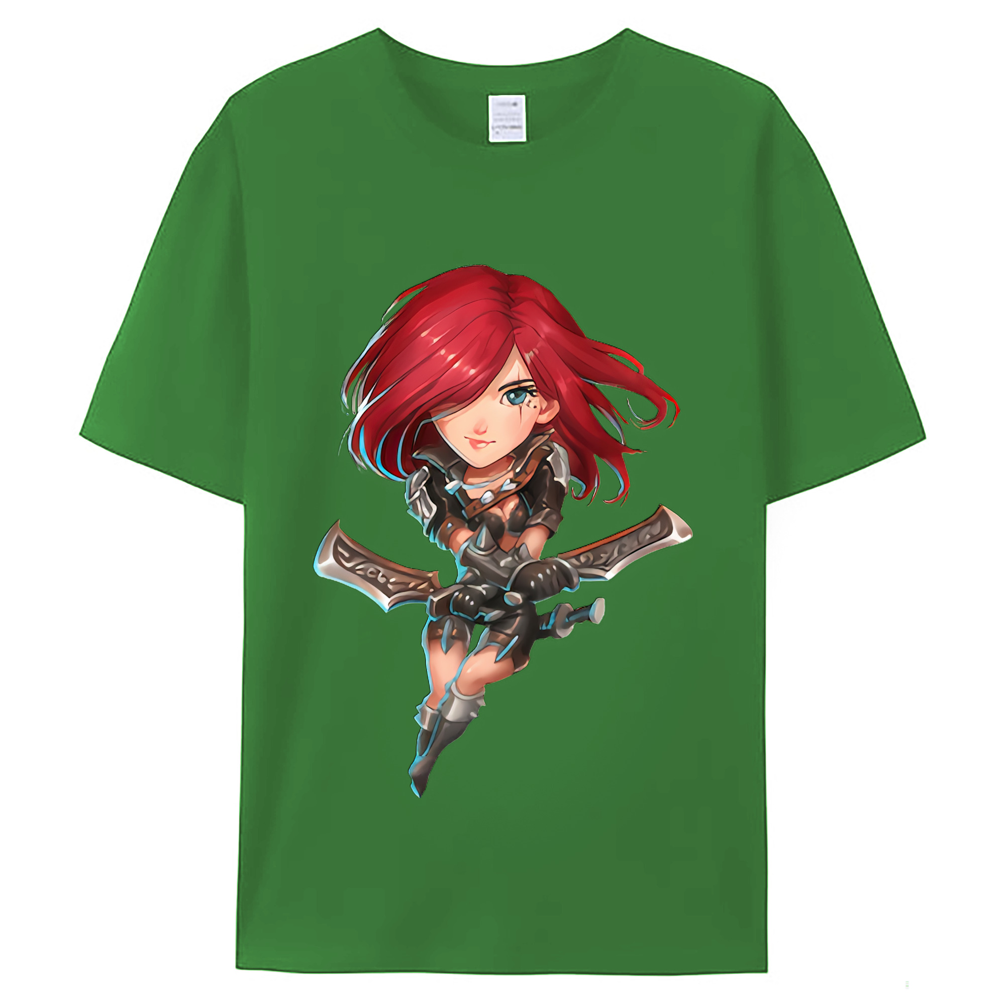 （画像用） リーグ・オブ・レジェンド League of Legends LOL レディースカジュアルプリントTシャツ（綿100％）